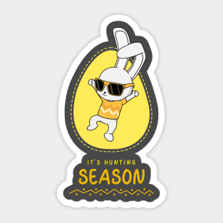 It's Hunting Season - Cool Easter Design Sticker